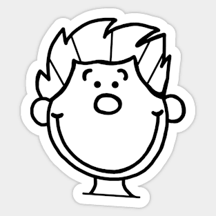 Grinning child Sticker